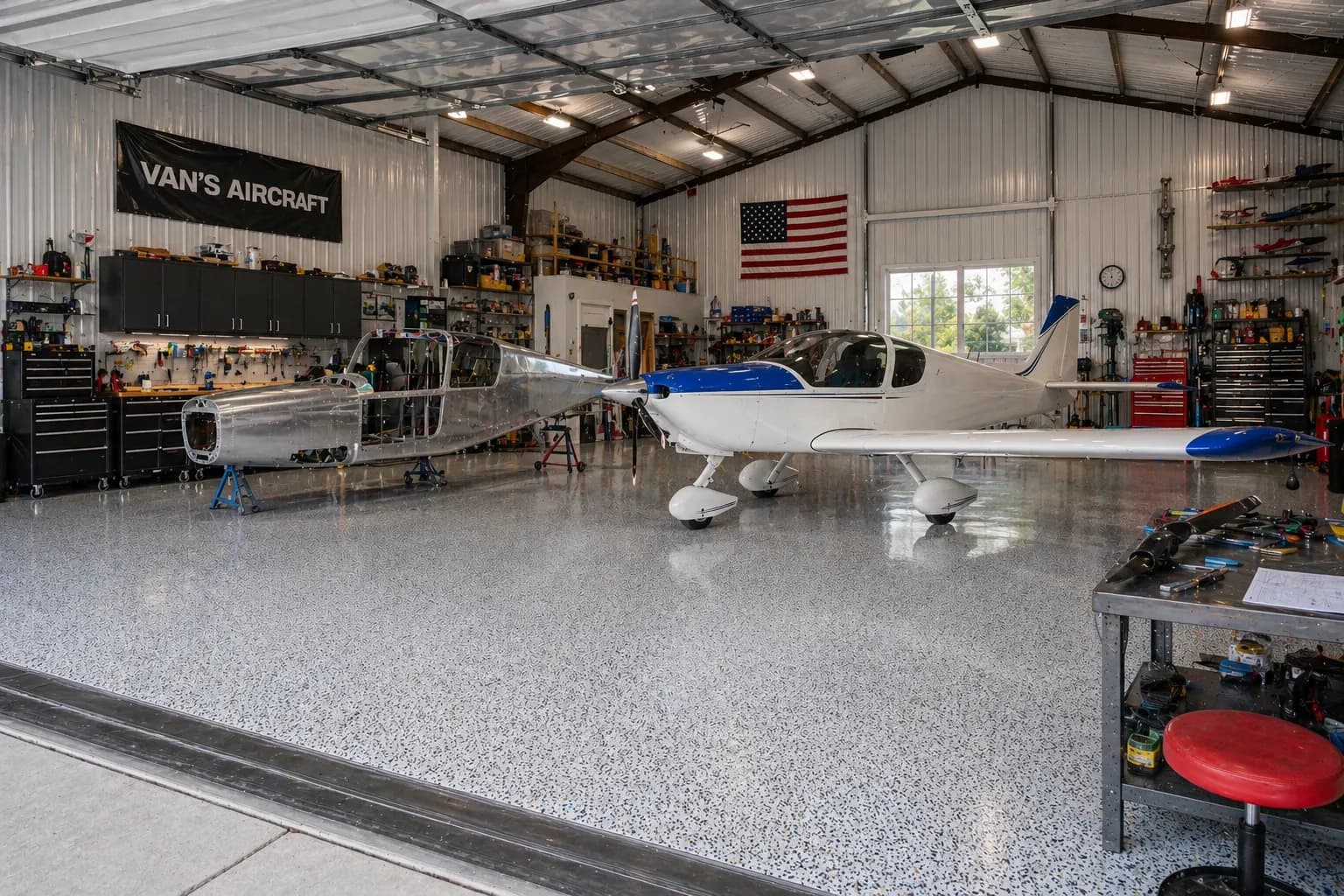 Airplane Hangar Floor