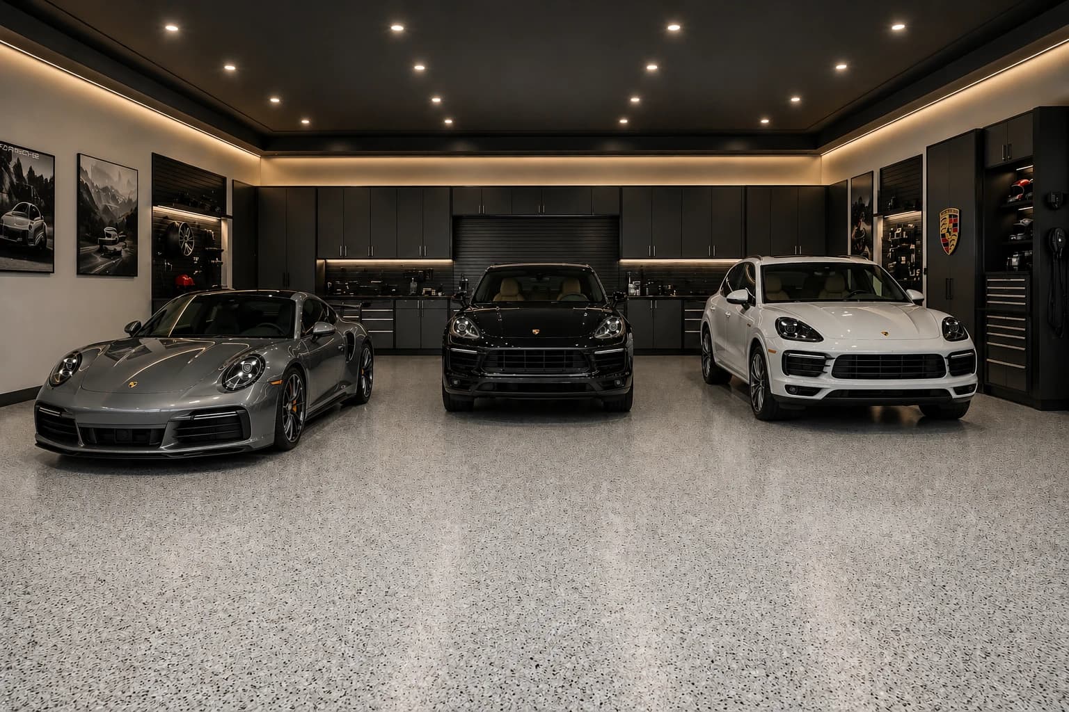 Premium epoxy garage floor coating installation in Atlanta, Georgia